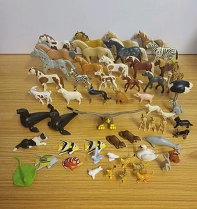 Playmobil Animales Paquete x 57 Animales Caballos Cebras Pájaros Peces Nutrias  - Imagen 1 de 10
