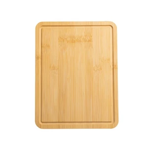 8.5" X 11" Non-Slip Bamboo Cutting Board, 100% Natural Bamboo Color, with Juice - Picture 1 of 12