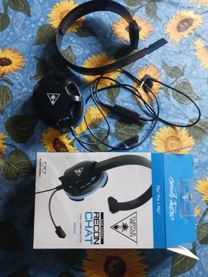 Turtle Beach - Recon Chat Auriculares Mono para Juegos con Cable para PS4, PS4Pro - Negro/Azul Foto 1 de 2