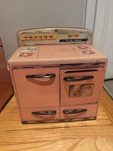 Vintage Marx Toys Pretty Maid Stove Oven Fridge Sink Pink Tin Metal 50s - Picture 1 of 7