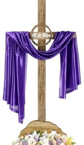 Bucherry 59 Inch Outdoor Easter Wood Cross Decoration Extra Large Standing Cross - Picture 1 of 8