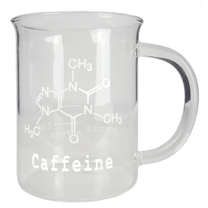 Caffeine Beaker Mug, Borosilicate Glass, 500ml, 16.9 oz - Picture 1 of 2