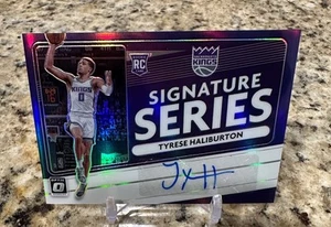 2020-21 Donruss Optic Basketball Tyrese Haliburton Purple Rookie Auto Read - Picture 1 of 4