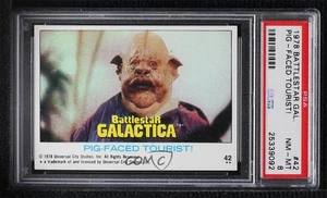 1978 Topps Battlestar Galactica Pig-Faced Tourist! #42 PSA 8 0ts2 - Picture 1 of 3
