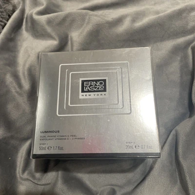 ERNO LASZLO Luminous Dual Phase Vitamin C Peel (STEP 1- 50ml & STEP 2- 20ml) NIB - Image 1 of 4