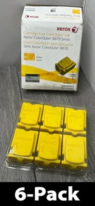 6pk Xerox 108R00952 HighCapacity Cartridge-Free ColorQube Ink 8870 Series Yellow - Picture 1 of 10