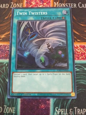 Yu-Gi-Oh! Twin Twisters RA02-EN060 Super Rare 1st Edition Near Mint - Image 1 of 4