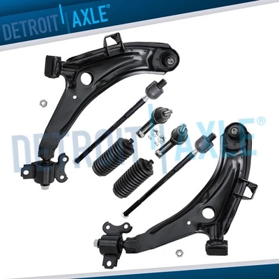 8 件装前下控制臂领带杆适用于 1996 - 2000 现代 Tiburon Elantra — 第 1/4 张图片