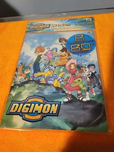 Digimon Sticker Album Book 80 Stickers 8 Page Booklet Collector Bonus Sticker - Picture 1 of 4