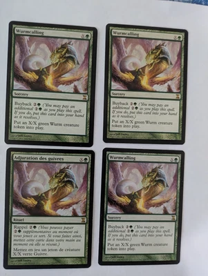 4 Wurmcalling Time Spiral MTG NM Free shipping with tracking - Image 1 of 2