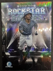 2025 Bowman Rockstar Rookies - #RR-18 Luisangel Acuna Mets RC - Picture 1 of 2