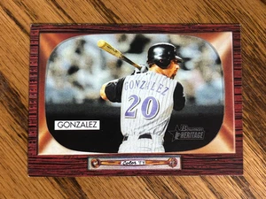 Bowman Heritage 2004 #124 Luis Gonzalez - Arizona Diamondbacks - Picture 1 of 2