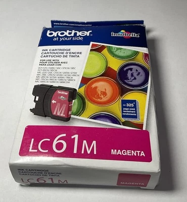 Cartucho de tinta magenta GENUINO Brother LC61 para MFC-290C MFC-490CW Exp. 2016.06 Foto 1 de 4