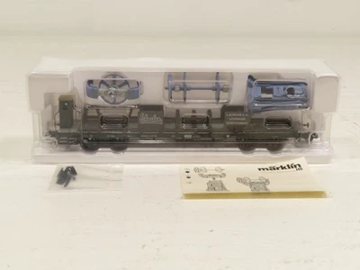 Marklin 2001 HO Museum Heavy Duty Stake Flat Car/Press Load LN - Image 1 of 4