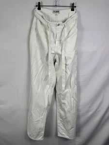 LE JEAN Off-White Rory Relaxed Jeans Size 28 With Stain - Picture 1 of 9
