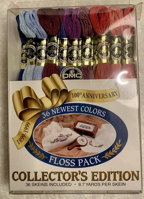 DMC 100th Anniversary Collector's Edition Embroidery Floss Pack 36 Skeins Colors - Image 1 of 4