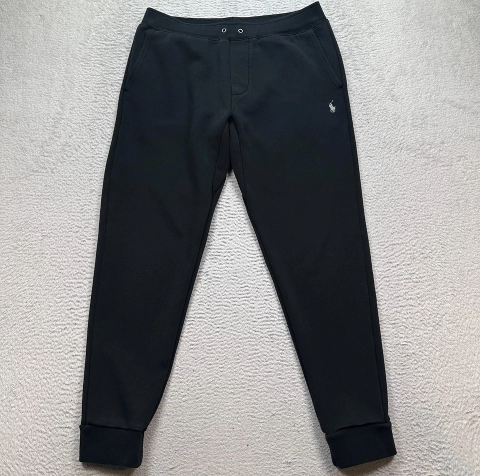 Pantalones de chándal Polo Ralph Lauren para hombre talla mediana negros gris pony Foto 1 de 4
