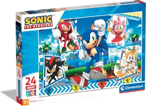- 28526 - Supercolor Puzzle - Sonic - 24 Maxi Pezzi - Puzzle Bambini 3 Anni, Puz - Foto 1 di 12