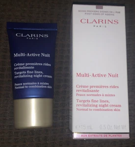 CLARINS Multi-Active Nuit, 0.5 oz 15 ML Brand New In Box Targets Fine Lines - Picture 1 of 2