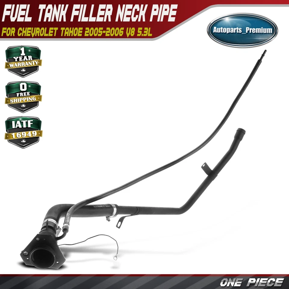 Fuel Tank Filler Neck for Chevrolet Chevy Tahoe 2005-2006 V8 5.3L Flex 15186396 - Image 1 of 4