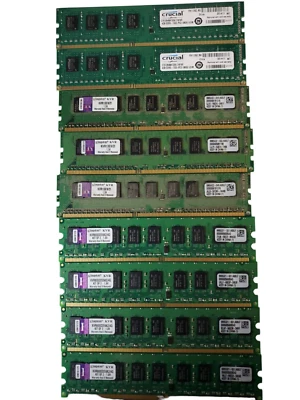 LOT(9) MAJOR BRAND 2GB+4GB RAM W/WARRANTY - Image 1 of 4