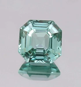 AAA Natural Flawless Ceylon Green Spinel Loose Gemstone Asscher Cut 5.40 Ct - Picture 1 of 6