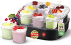 Máquina para hacer yogurt con 9 frascos de vidrio con temperatura establecida US