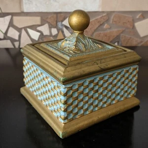Ornate Decorative Box With Lid - Picture 1 of 6
