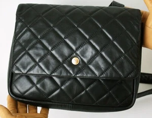 Sonia Rykiel Umhängetasche schwarz Leder gesteppt Double Faces - Bild 1 von 15