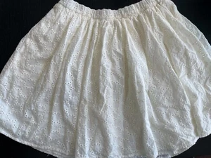 NEW Tea Collection Sz 16 Girls Ivory Eyelet Skirt - Picture 1 of 3