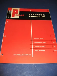 Peelle Co. Elevator Doors Asbestos 1966 Catalog Peelle-Richmond - Foto 1 di 8