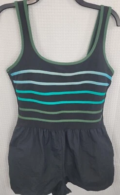 Traje de baño vintage Gabar 1 pieza mameluco talla 14 sujetador e parte inferior incorporados Foto 1 de 4