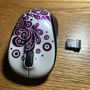 Logitech M325 Wireless Mouse-white, Purple - Picture 1 of 1