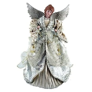 Santa's Workshop 3035 Gilded Angel Treetopper, Multi, 16" - Picture 1 of 2