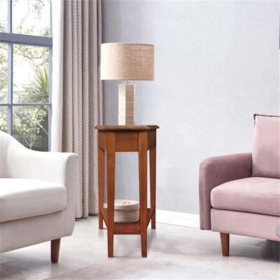 Leick Furniture Favorite Finds Recliner Wedge Table in Medium Oak