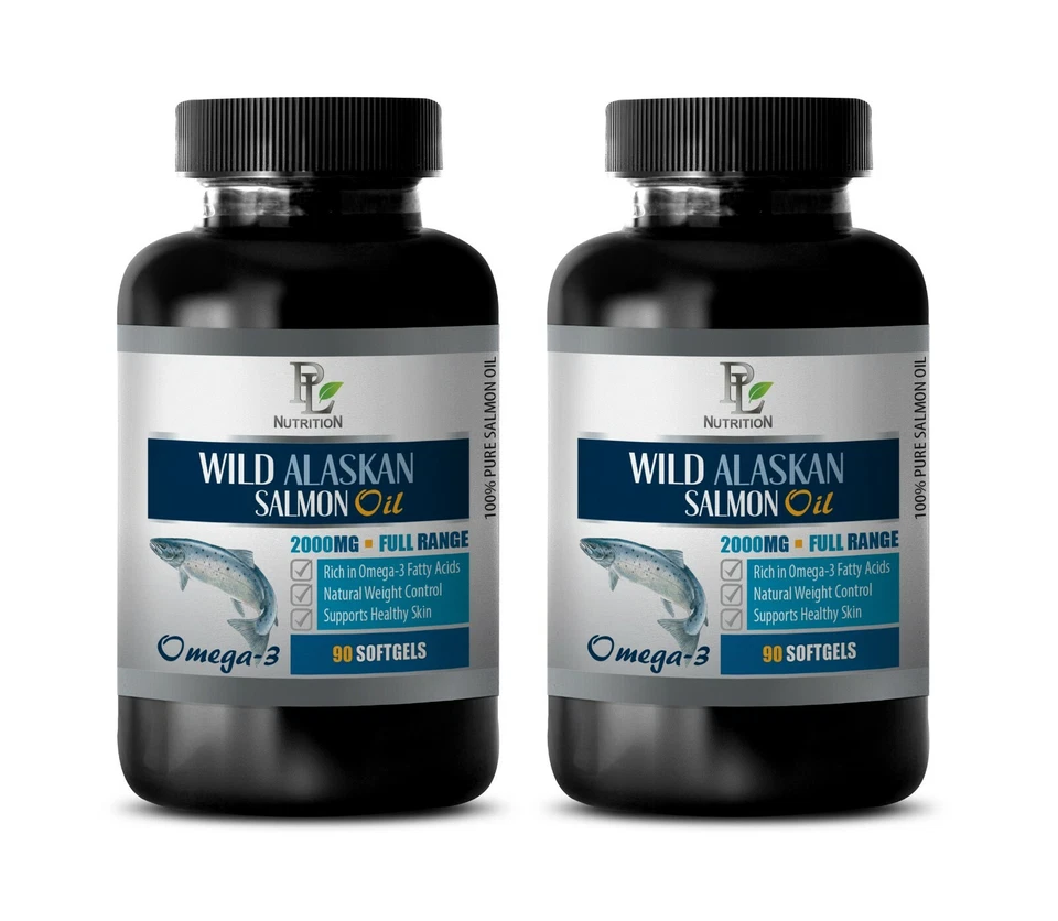 Píldoras de pérdida de peso y energía - ACEITE DE SALMÓN DE ALASKA - aceite de salmón omega 3 2B Foto 1 de 4