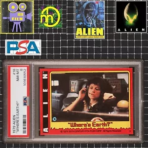 1979 Topps Alien - 18 Officer Ripley / Where's Earth? - PSA 8 NM-MT - Picture 1 of 4