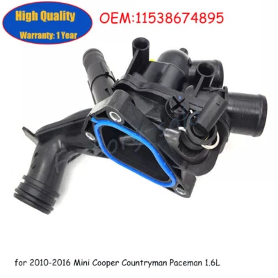 1* Carcasa de termostato de refrigerante para Mini Cooper Countryman Paceman 2010-2016 1,6 L Foto 1 de 4