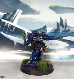 Warhammer 40k Space Marines Ultramarines Lieutenant In Phobos Armour painted - Picture 1 of 6