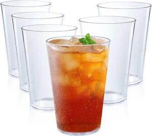 32 OZ Large Plastic Cups Reusable,Shatterproof Drinking Glasses, Stackable Glass - Picture 1 of 12