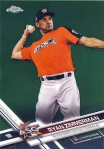 (12) 2017 Topps Chrome Update RYAN ZIMMERMAN All Star LOT #HMT43 Nationals - Picture 1 of 1