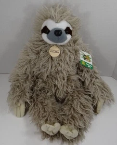 Wild Republic Three Toed Sloth Plush 17" Detroit Zoo NWT - Picture 1 of 5