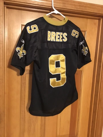 New Orleans Saints Legend Drew Brees #9 Reebok On-Field Jersey Youth Large Cover
