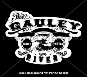 Gauley River Whitewater Truck Car Glass Black & White Printed Vinyl Sticker - Picture 1 of 11