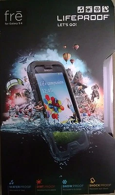LifeProof Black Case 1802-01 for Samsung Galaxy S4 (Fre Series) New! - Image 1 of 4