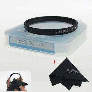 Protector de lente con filtro UV RISE (Reino Unido) 72 mm para lente DLSR de 72 mm + FUNDA - Imagen 1 de 5