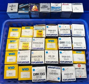 NEW Lot of Many (31) PROJECTOR/Film Strip/Slide/Movie LAMP/BULB NOS - Picture 1 of 10