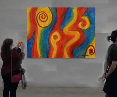 Mark Little Original,painting,60”x48”Acrylic,Abstract, Modern,Action Extra Large - Image 1 of 4