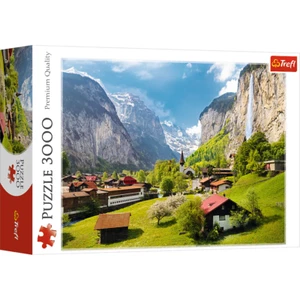 Trefl Red 3000 Piece Puzzle - Lauterbrunnen, Switzerland - Picture 1 of 8