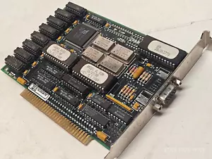 1989 RARE 8-Bit ISA VGA Card WYSE 8817 TSENG ET3000AX 256 KB for XT/286 Retro PC - Picture 1 of 12